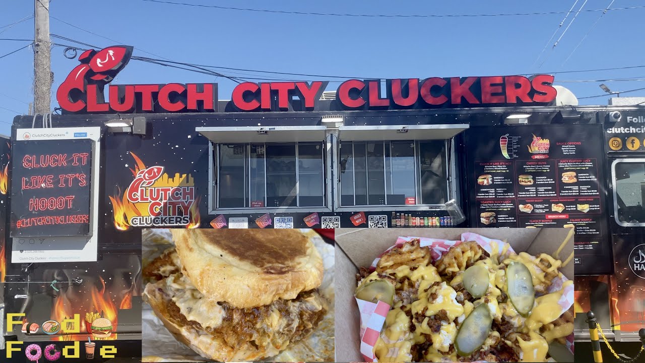 Clutch City Cluckers | Houston Tx | Chicken Sandwich & Tender Basket | Food Foodie