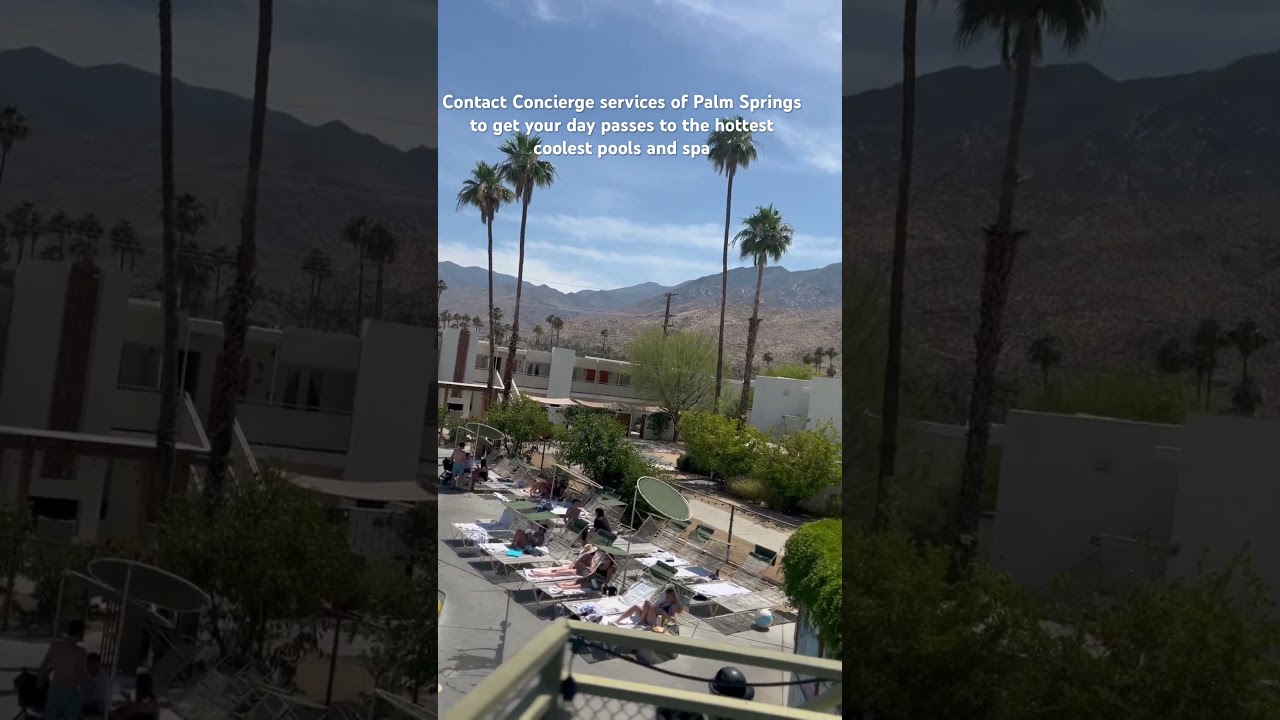 Friday Pool Scene at the Ace Hotel Palm Springs
