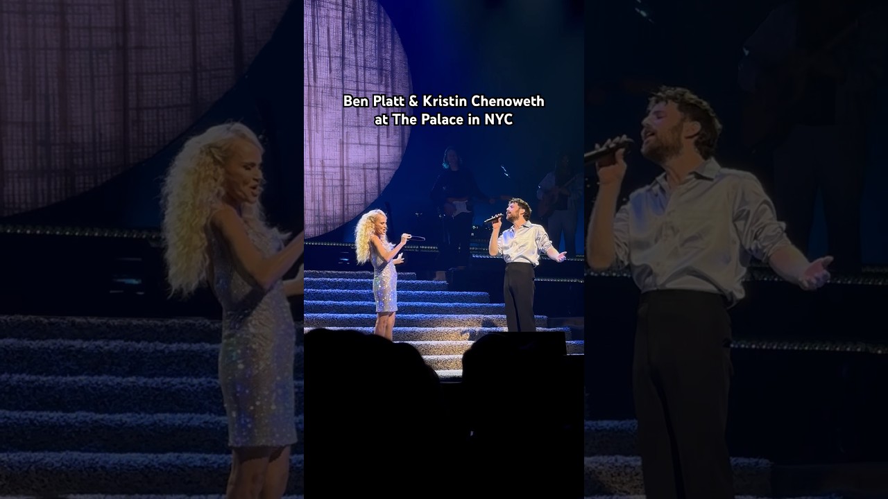 Ben Platt & Kristin Chenoweth Duet at The Palace #broadway #musicals #benplatt #kristinchenoweth