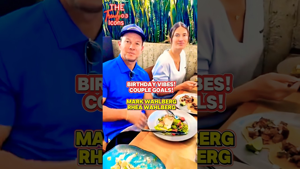 Mark & Rhea Wahlberg couple goals, birthday vibes! #markwahlberg #couple #love #shorts