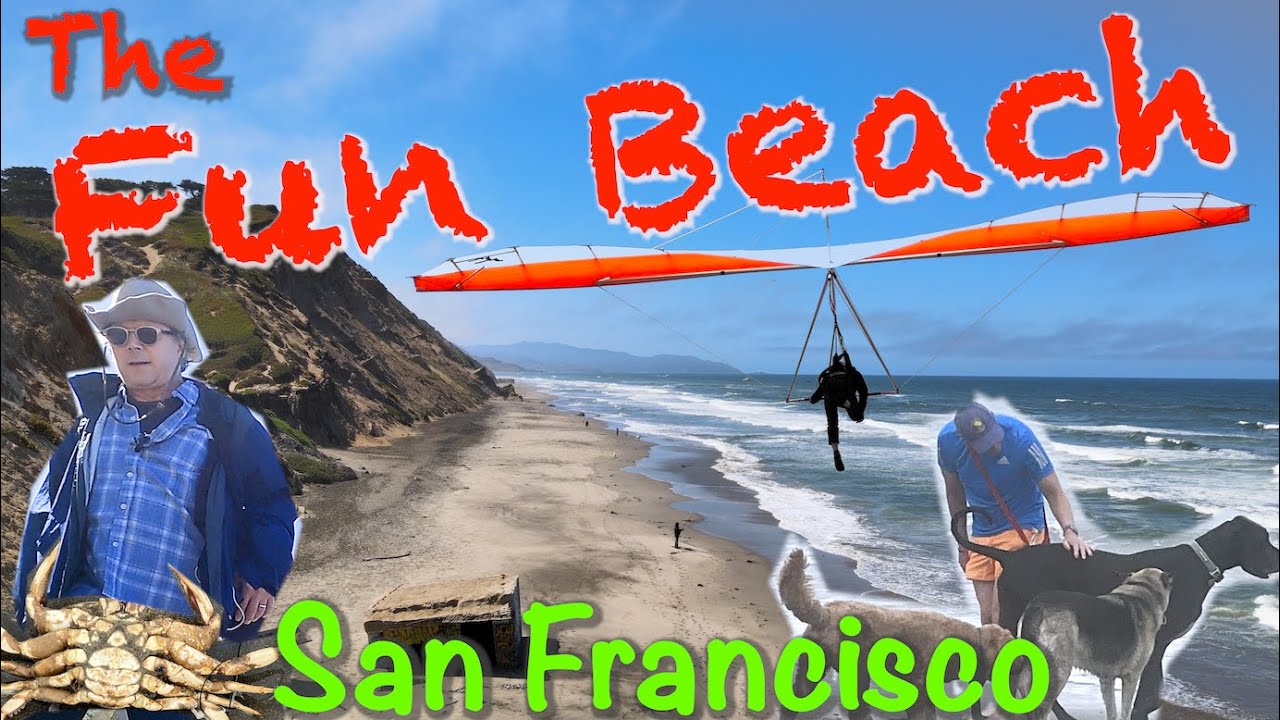 Fort Funston Beach. BEST San Francisco beach for Dogs, Hang Gliding, Hiking and Fishing.