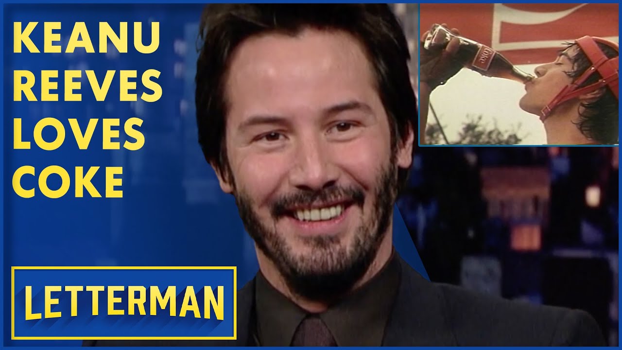 Keanu Reeves Was High On Sugar In This Coca-Cola Commercial | David Letterman