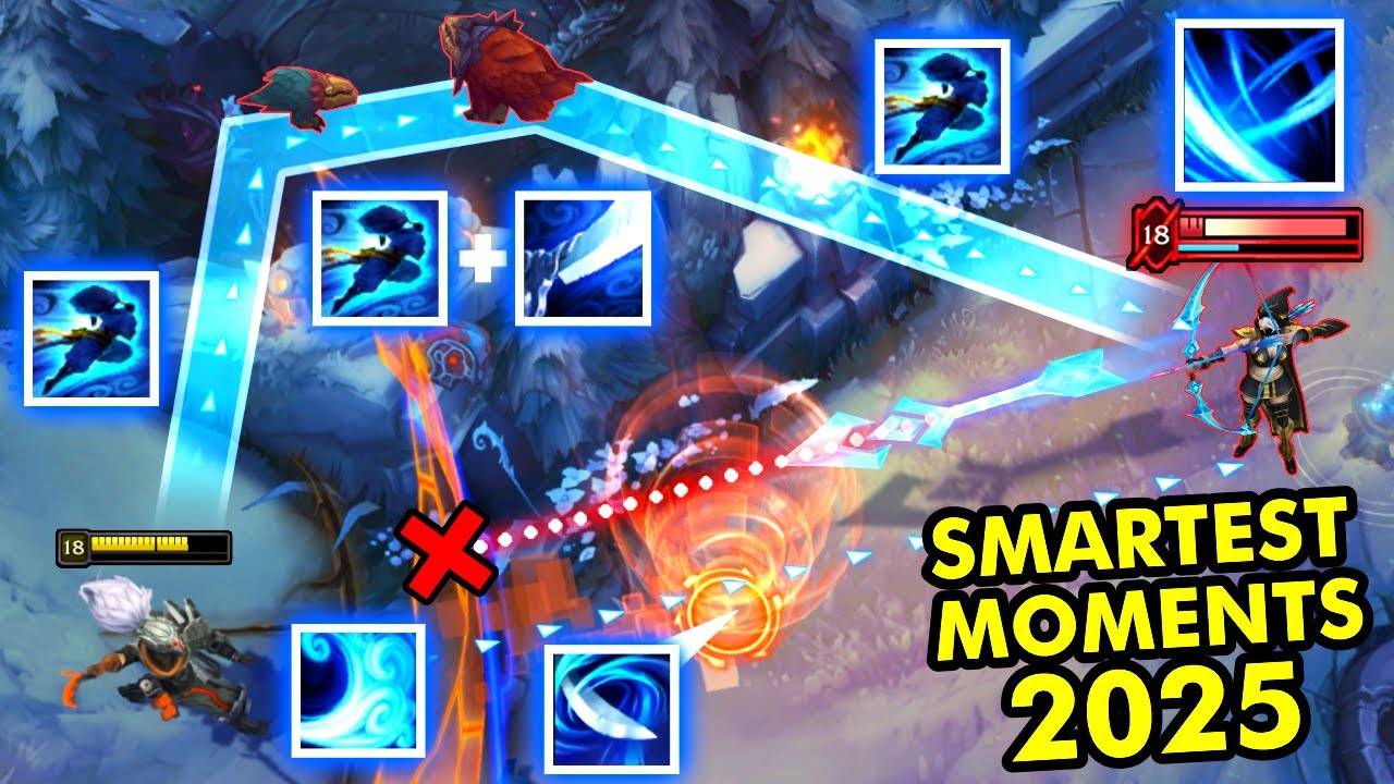 TOP 60 SMARTEST LEAGUE OF LEGENDS PLAYS OF 2025!
