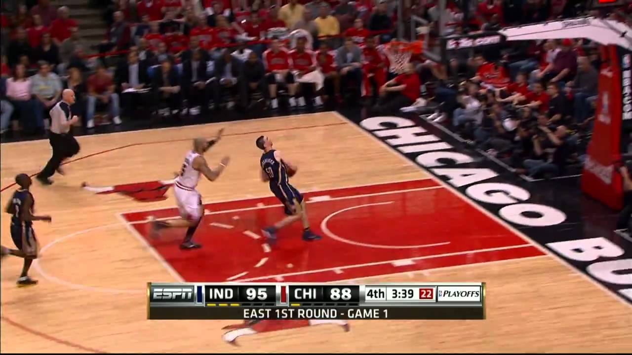 Tyler Hansbrough's steal and fastbreak slam