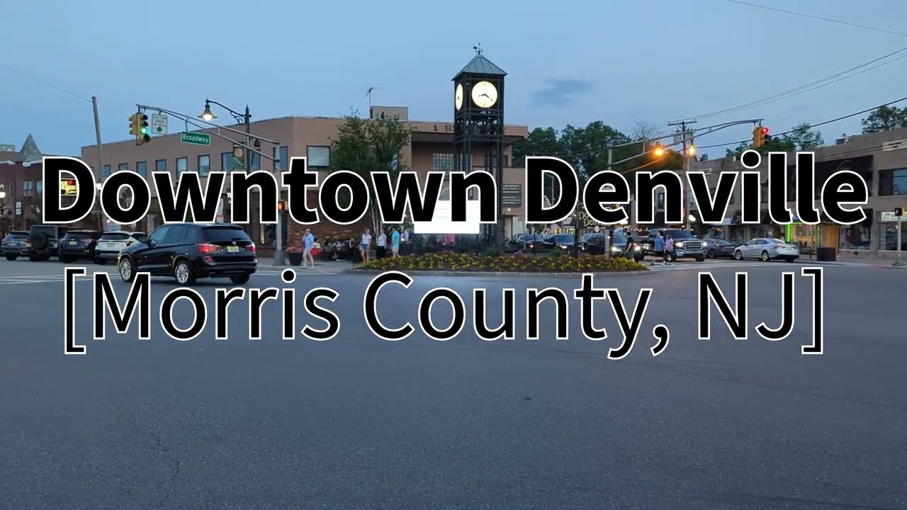 [4K] Downtown Denville (North Jersey Towns)