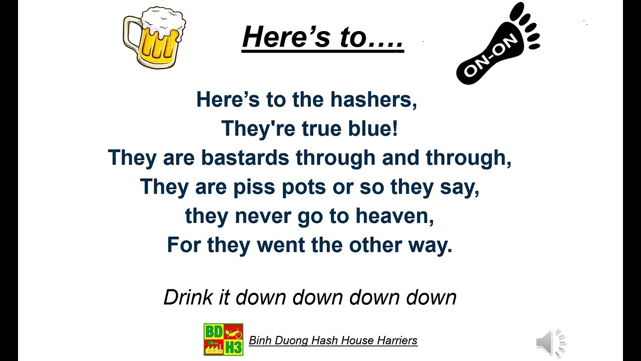 Down Down Songs | 10. Here's to... | Hash House Harriers