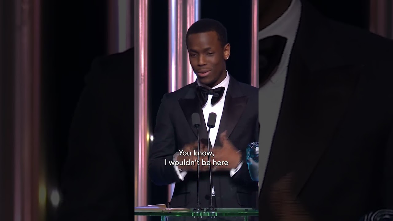 Micheal Ward's mum is so proud 🥺 #BAFTA #MichealWard #EmpireOfLight #TopBoy #BlueStory