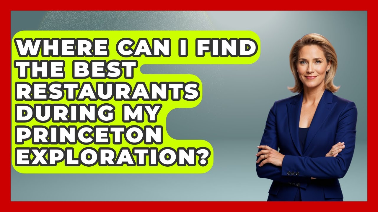 Where Can I Find the Best Restaurants During My Princeton Exploration? | All About New Jersey