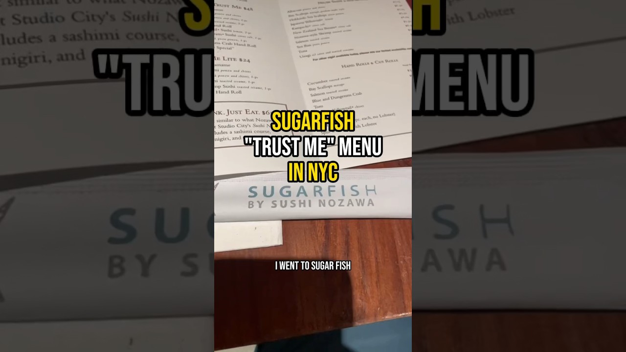 NYC Must Do: Order the “Trust Me” menu at Sugarfish in Flatiron #nycfood #nycfoodie #sushiroll