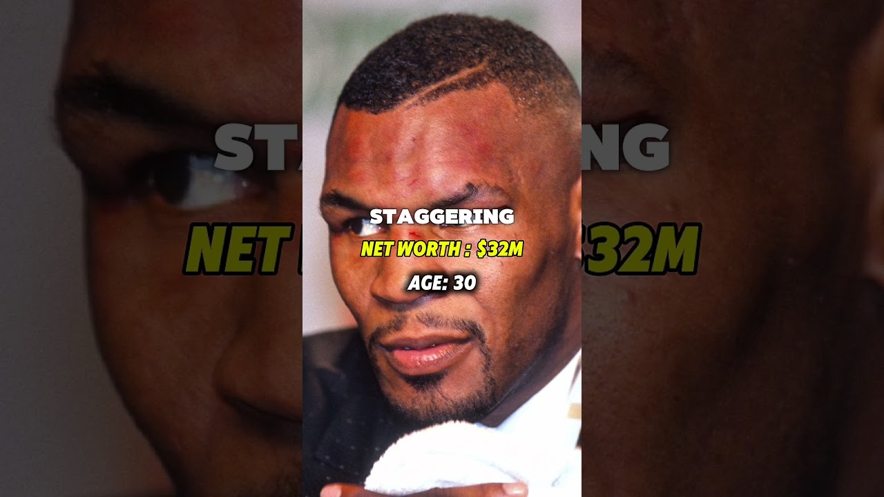 Mike Tyson's Net Worth Through The Years. #miketyson #networth #shorts