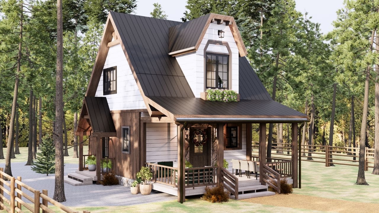 8x8m (26'x26') AMAZING Cottage House| Cozy & Charming