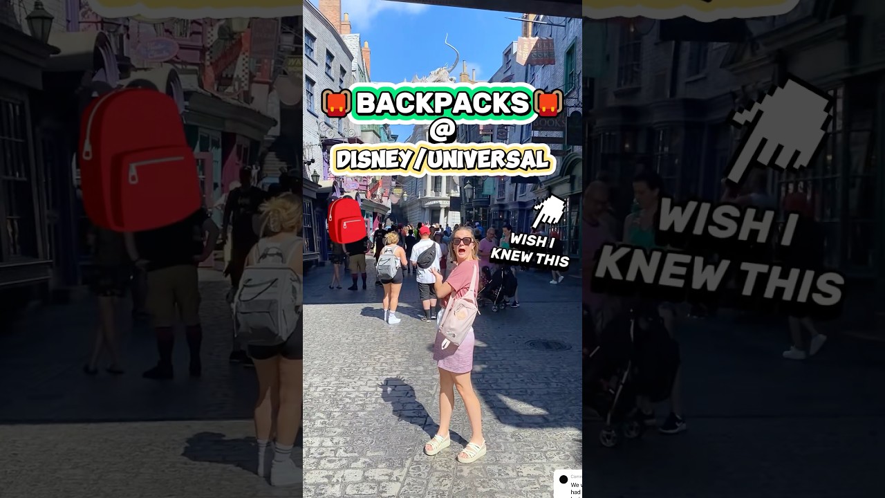 Disney vs. Universal Backpack Policy! 😵🎒(I Wish I Knew Before Packing a Bag)