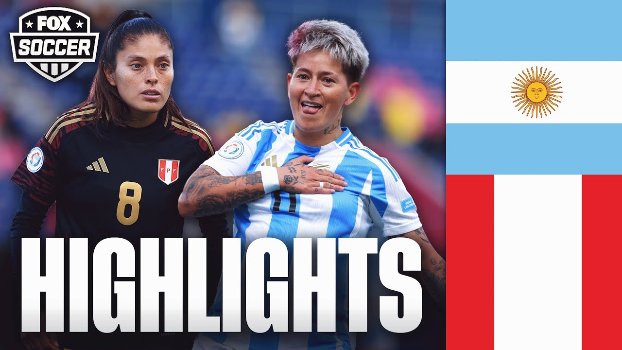 Argentina vs. Peru 2025 Copa América Femenina Highlights | FOX Soccer