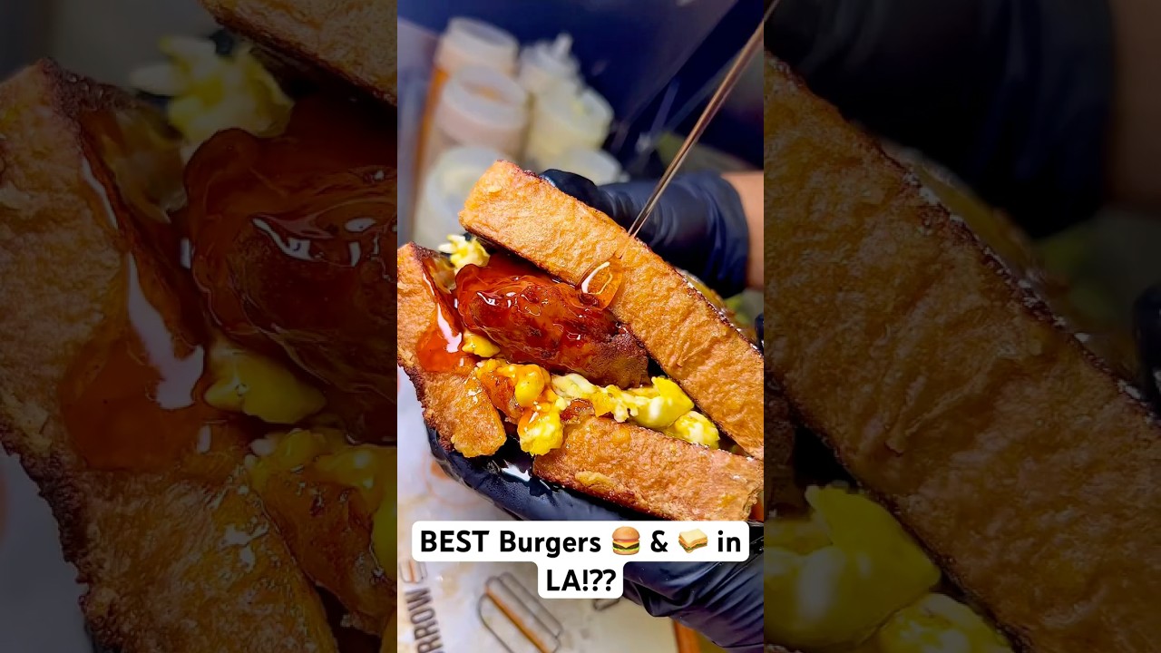BEST Burgers 🍔 & 🥪 in LA!??📍Oh My Burger in Gardena, CA. #burger #foodie #foodvlog