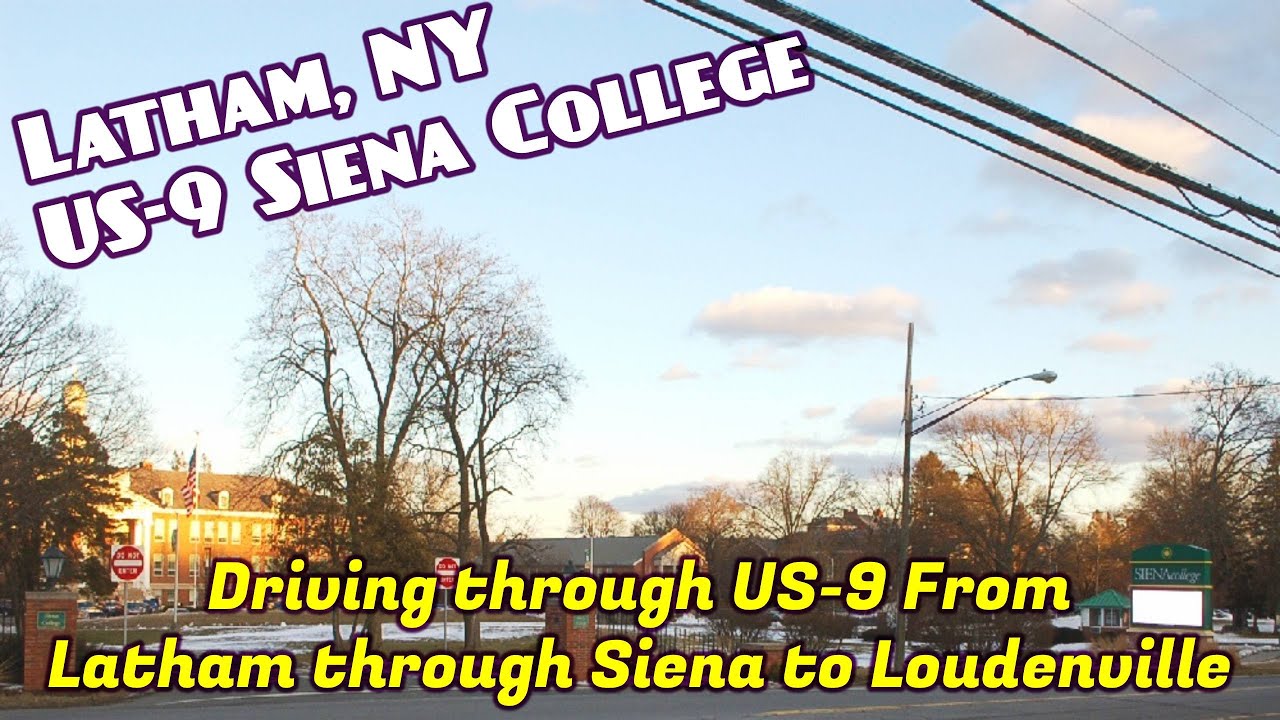 Latham NY | Route 9 South | Driving by Siena [4k]