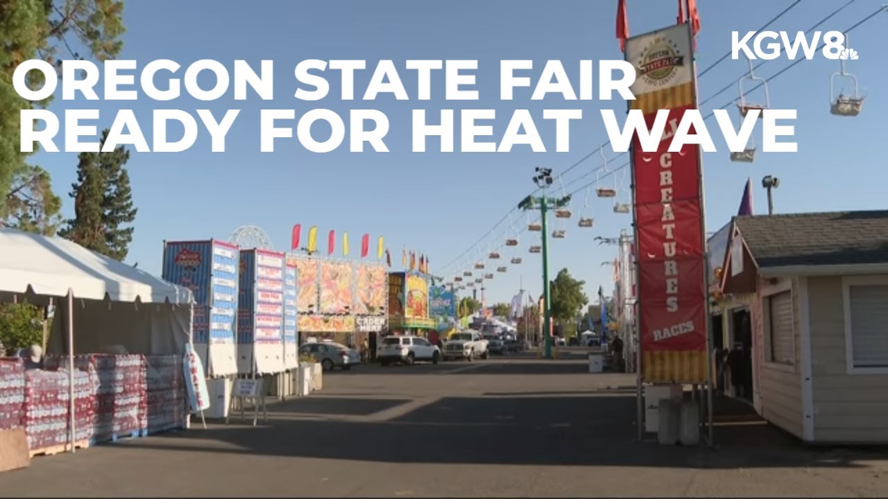 Despite 100-degree temps, Oregon State Fair rolls on with cooling tents and safety measures