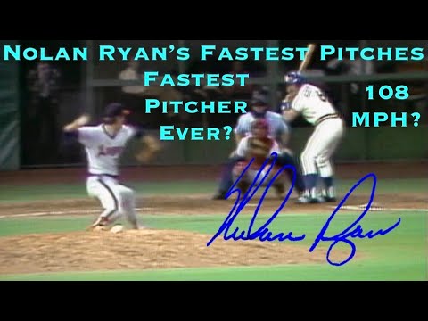 Nolan Ryan's Fastest Pitches | Fastball Highlights & Pitching Mechanics - 108 MPH?