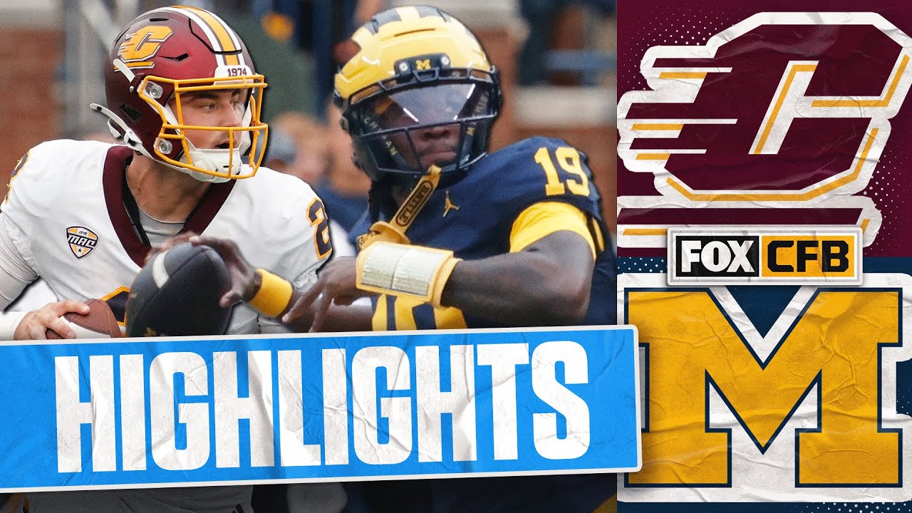 Central Michigan Chippewas vs. No. 23 Michigan Wolverines Highlights | FOX College Football