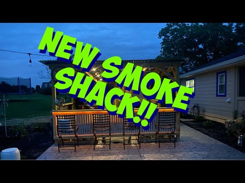 My New Smoke Shack Outdoor Cooking Area