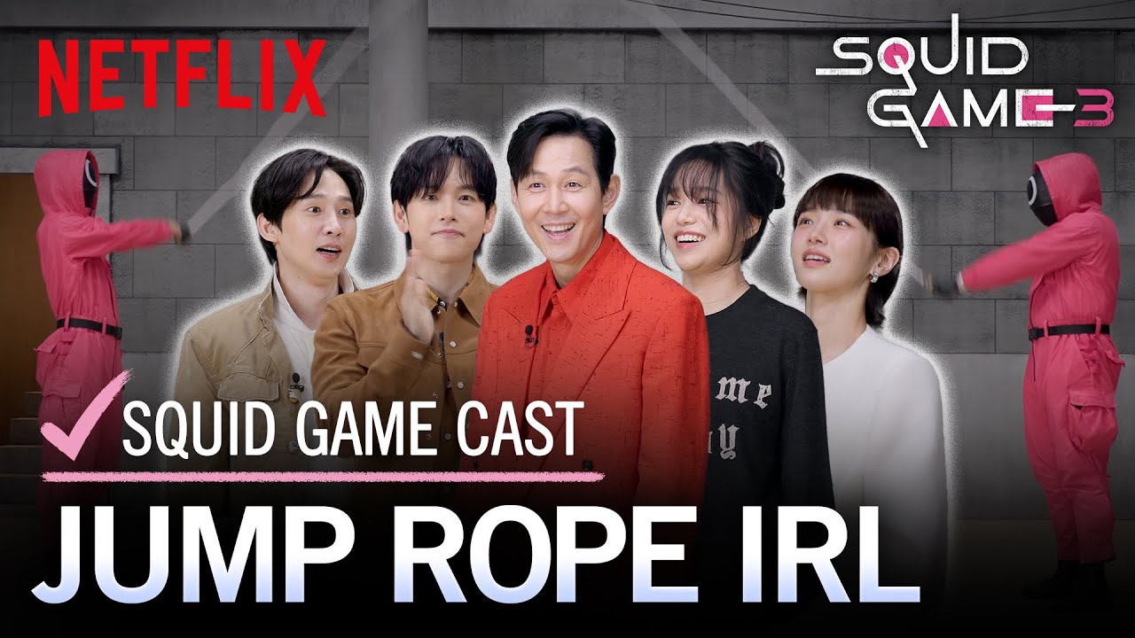 Squid Game Cast Jump Rope Challenge | Squid Game: Season 3 | Netflix