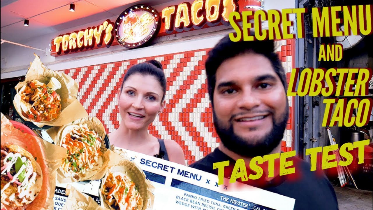 Houston Torchy's Tacos SECRET MENU & LOBSTER TACO Taste Test!