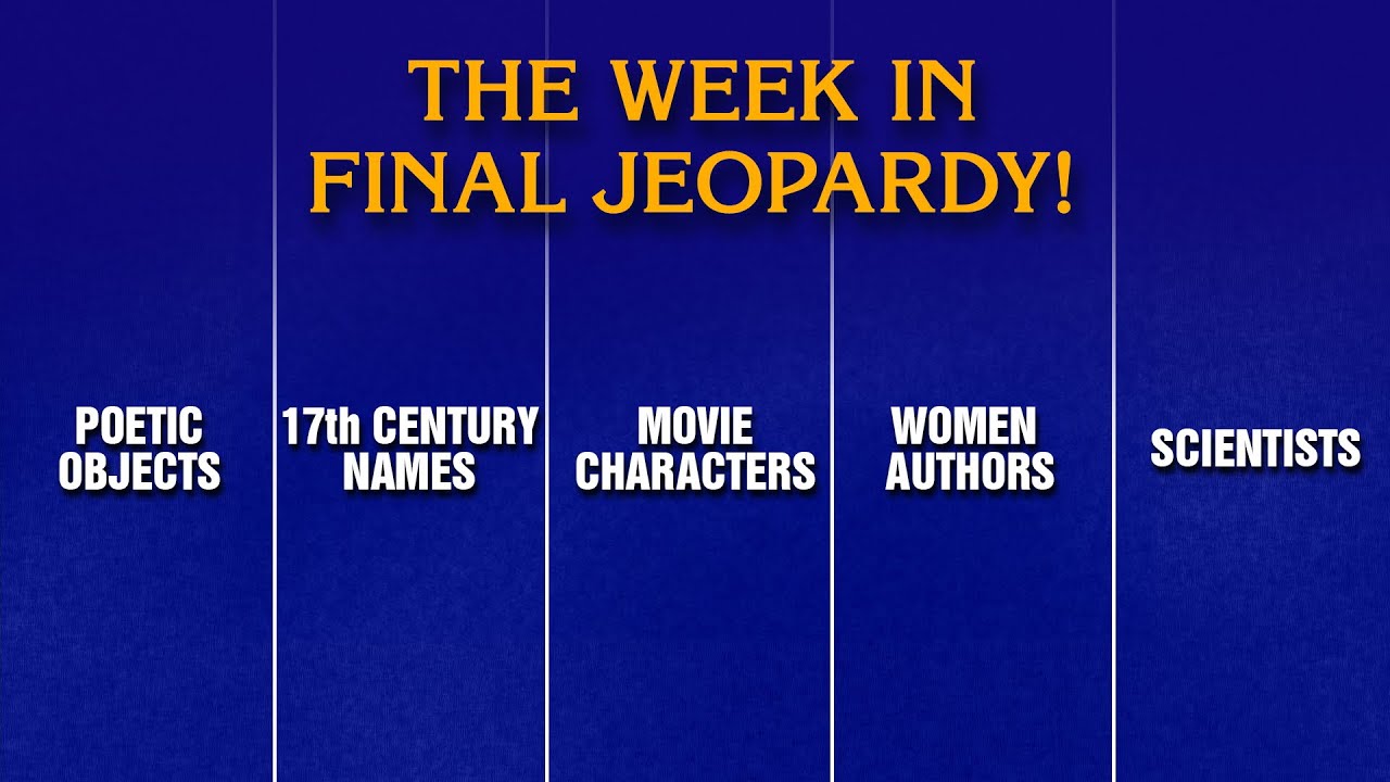 A Week in Final Jeopardy!: 11/17/25-11/21/25 | JEOPARDY!