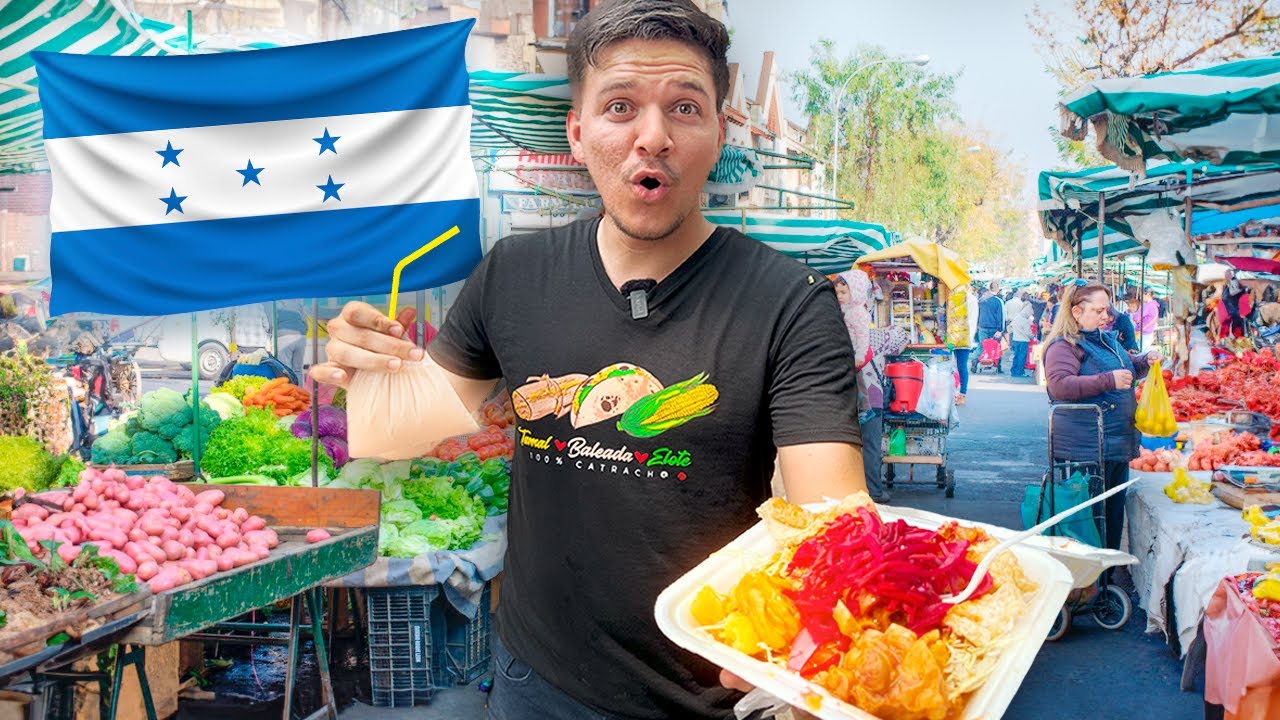 Probando Comida Callejera en Honduras 🤤🇭🇳