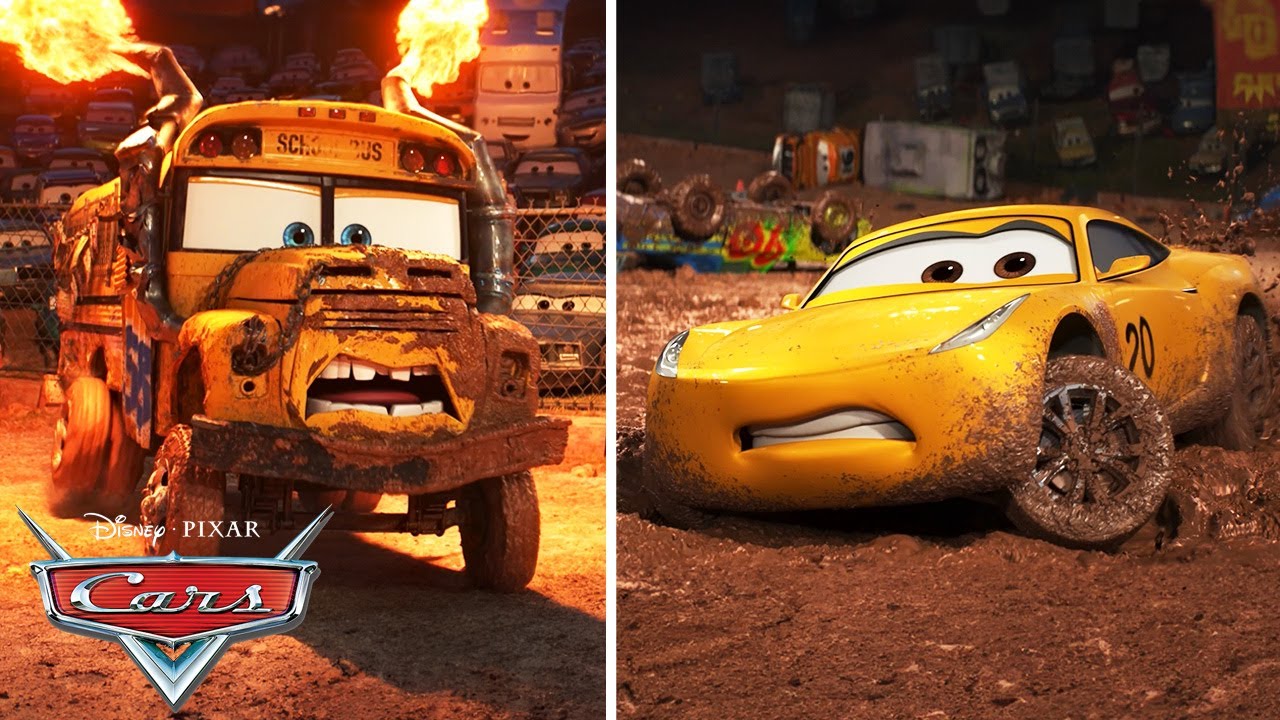 Lightning McQueen and Cruz Ramirez Race at Thunder Hollow in Cars 3 | Pixar Cars | @disneyjr