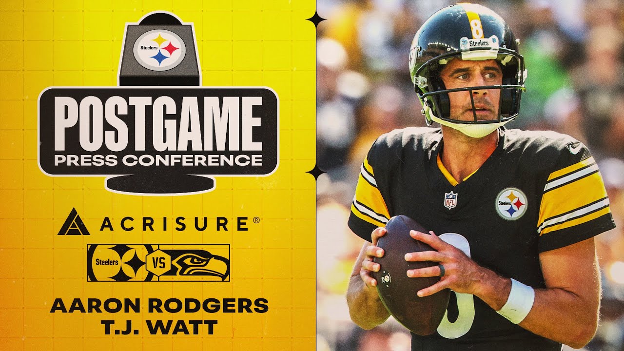 Watt & Rodgers Postgame Press Conference (Week 2 vs Seattle Seahawks) | Pittsburgh Steelers