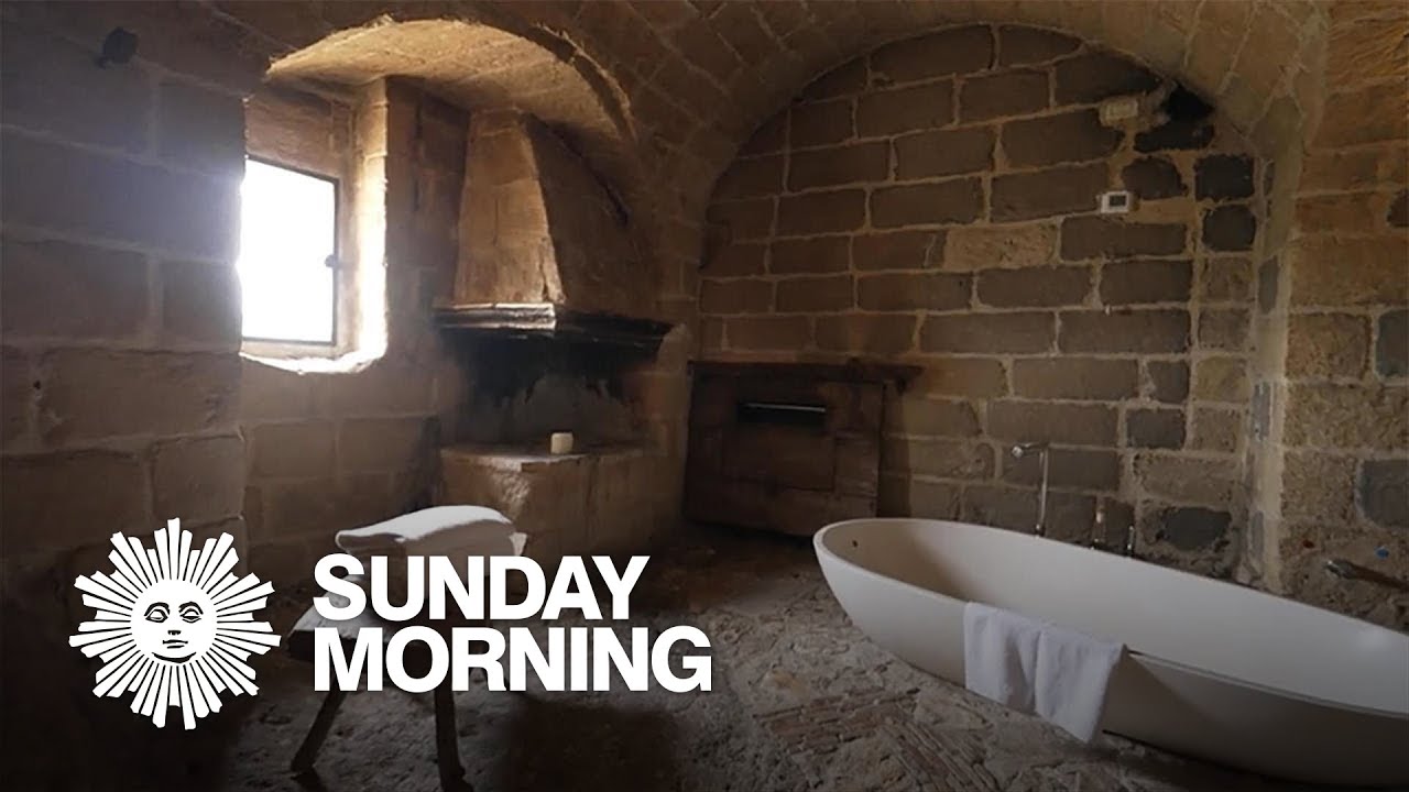 Modern living in the ancient caves of Matera, Italy