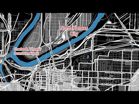 Kansas City Missouri US editable layered PDF Vector Map