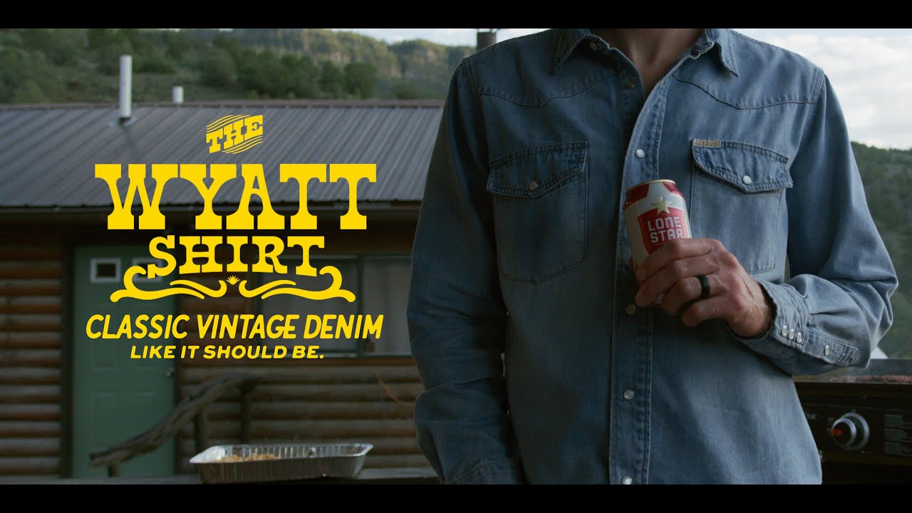 The Wyatt Denim Pearl Snap from Sendero