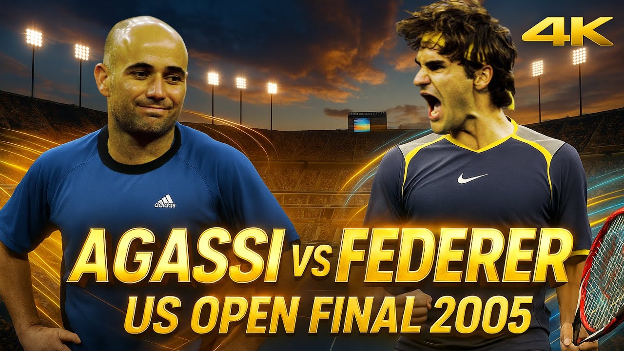 Roger Federer vs Andre Agassi - US Open Final 2005 | 4K Highlights