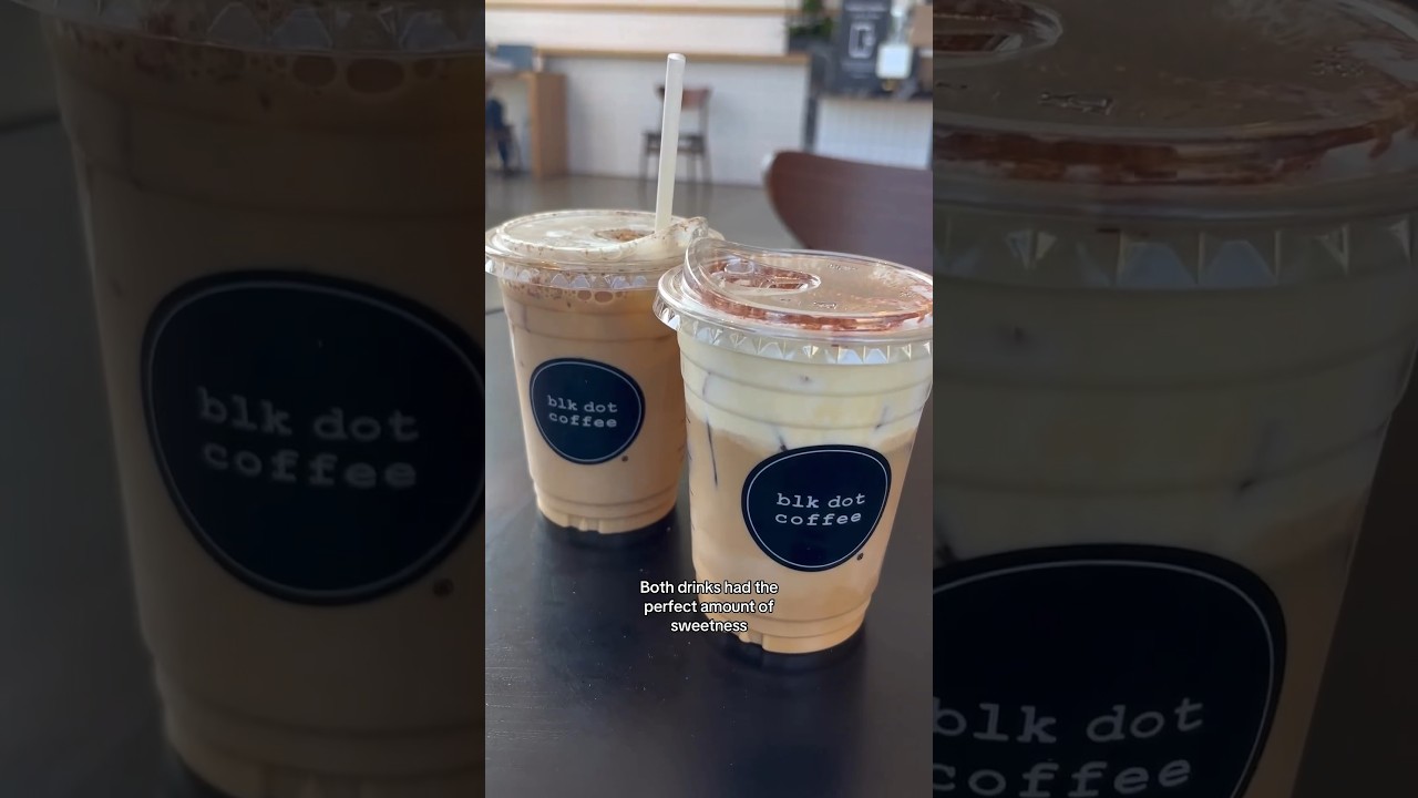 My GO-TO Coffee Spot! ||blk dot coffee|| #coffee #vietnamese #latte #bagel#orangecounty #oc #shorts