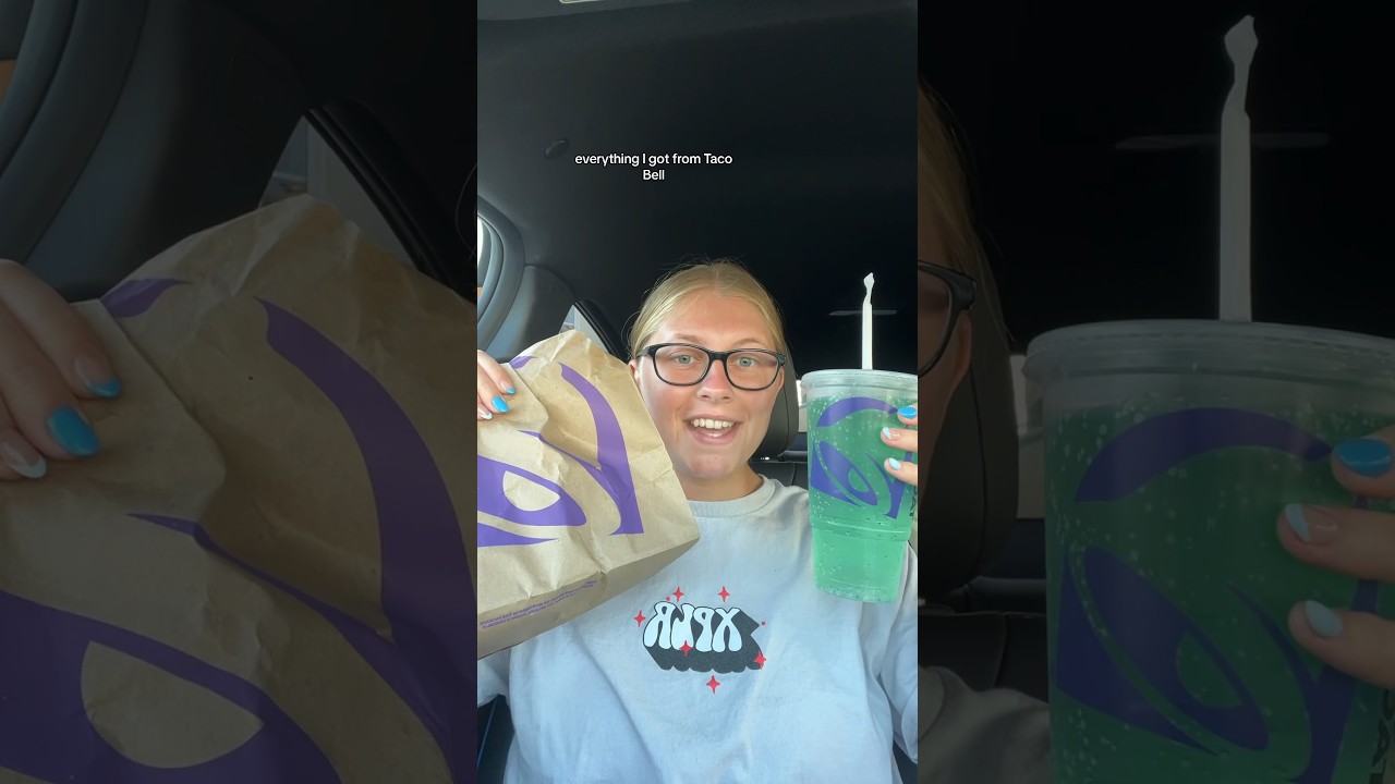 MY TACO BELL ORDER 🤩🤤 #tacobell #fastfood #foodie #foodlover
