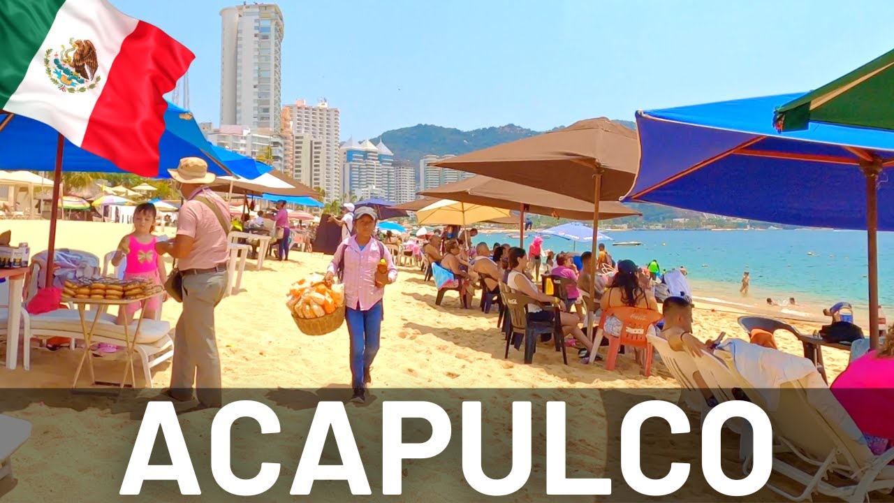 Walking Tour Acapulco Beach, Mexico 2022. Is the Beach still Dangerous?