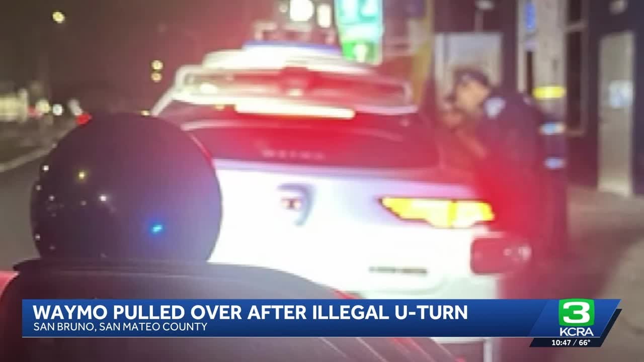 California police saw an illegal U-turn. But they couldn't issue a ticket to the self-driving Waymo
