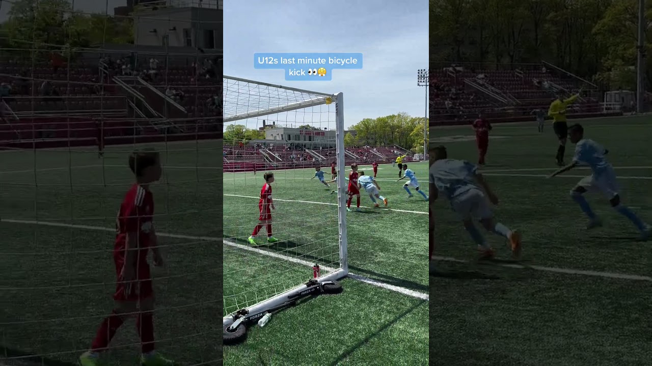 U12'S BICYCLE KICK 🤩 #nycfc #newyorkcityfc #mls #mlsnext #majorleaguesoccer #socceracademy