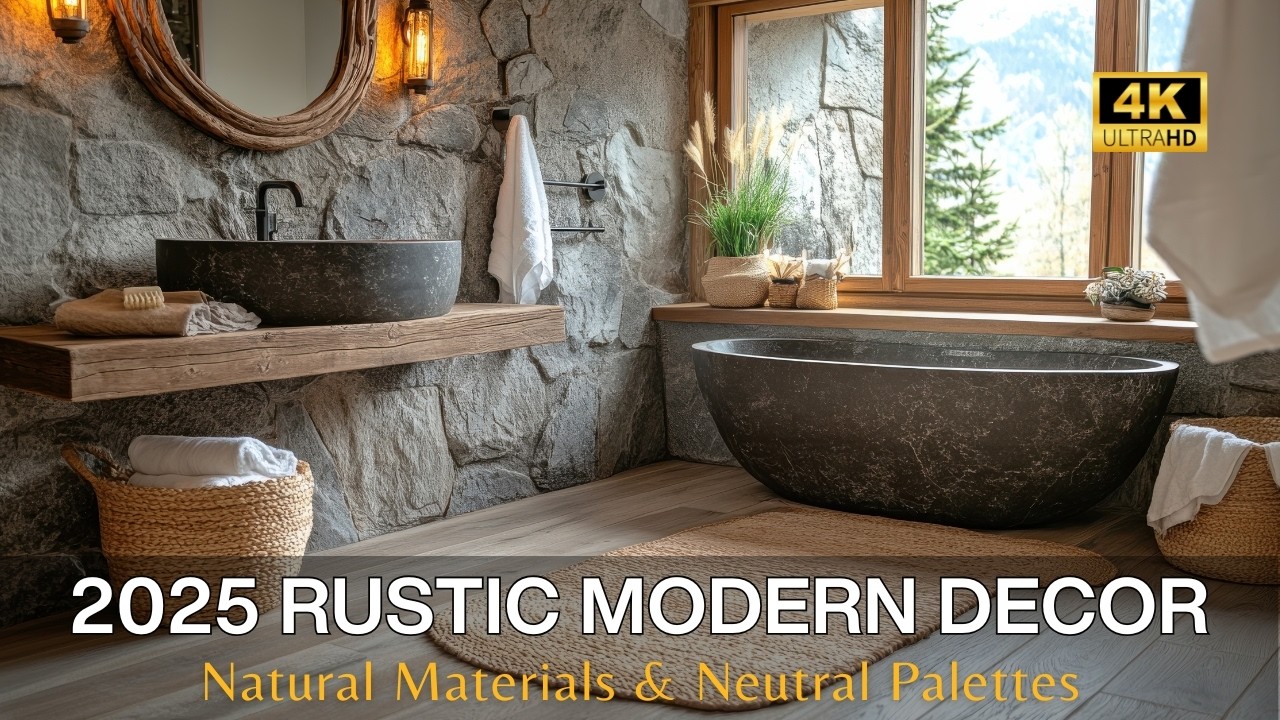 Rustic Modern Home Decor for 2025: Blending Country Charm with Contemporary Elegance