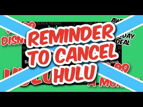 Reminder to Cancel Hulu, Disney+ || Black Friday Deal || Hulu Black Friday Coming Soon