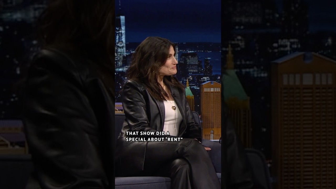 #IdinaMenzel reacts to footage of herself before she made her Broadway debut in #Rent in 1996!