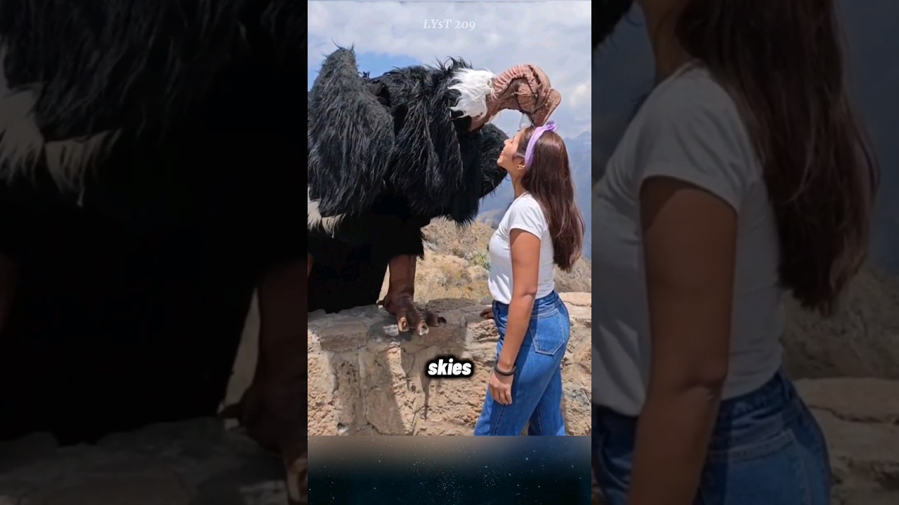 Weighing 20 kg with a wingspan of 4.5 meters, the Andean condor, the largest ruler of the skies.