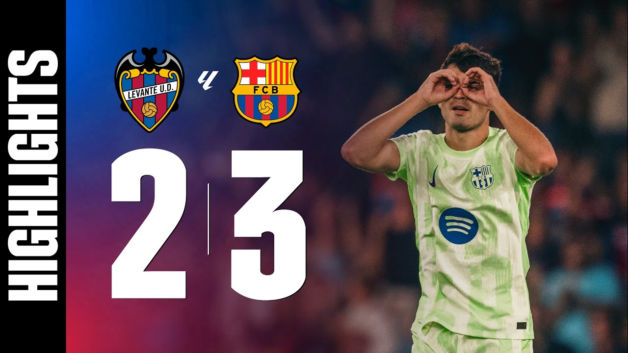 LEVANTE 2 vs 3 FC BARCELONA | LALIGA 2025/26 MD02 🔵🔴