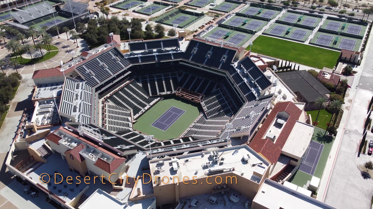 Indian Wells Tennis Garden Drone Footage