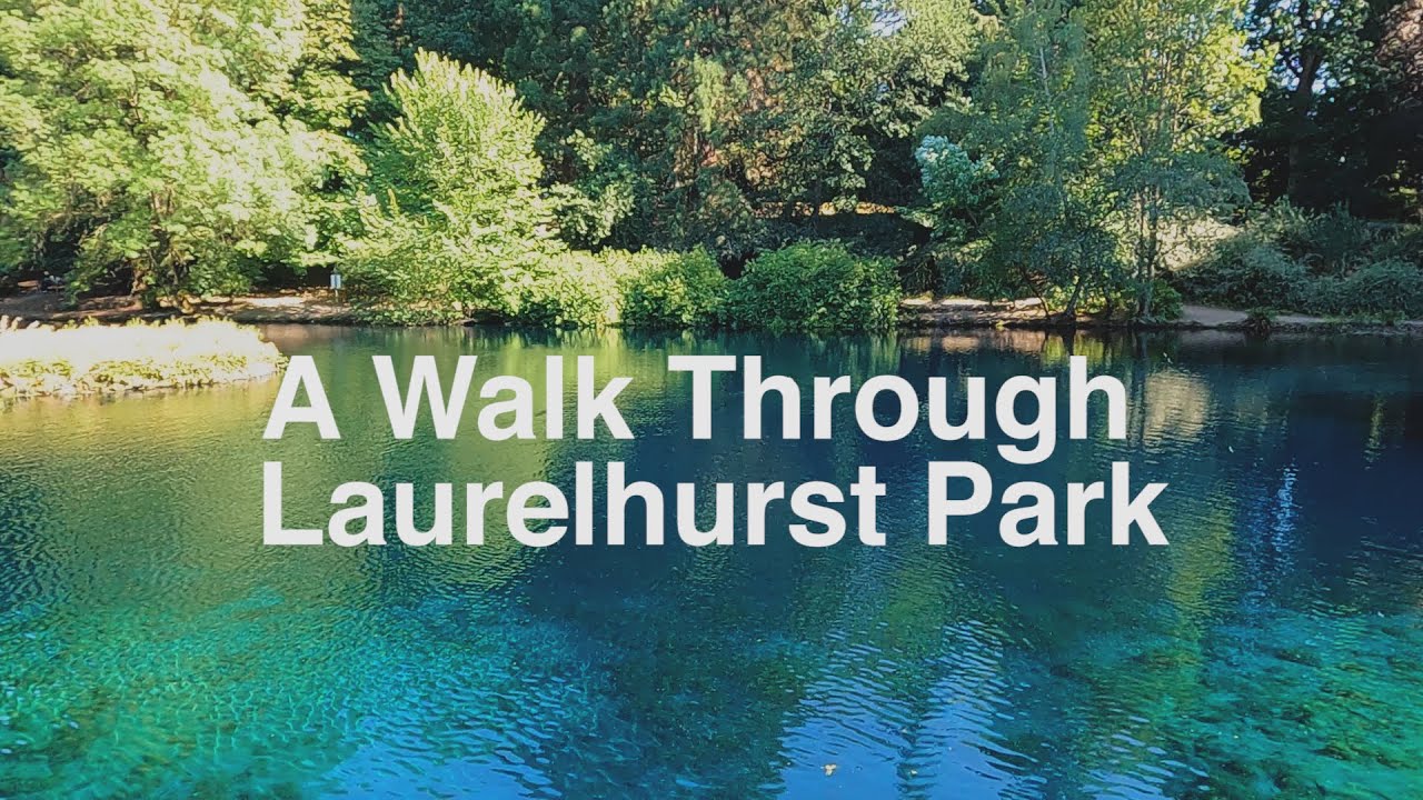 Walking around Laurelhurst Park in Portland Oregon