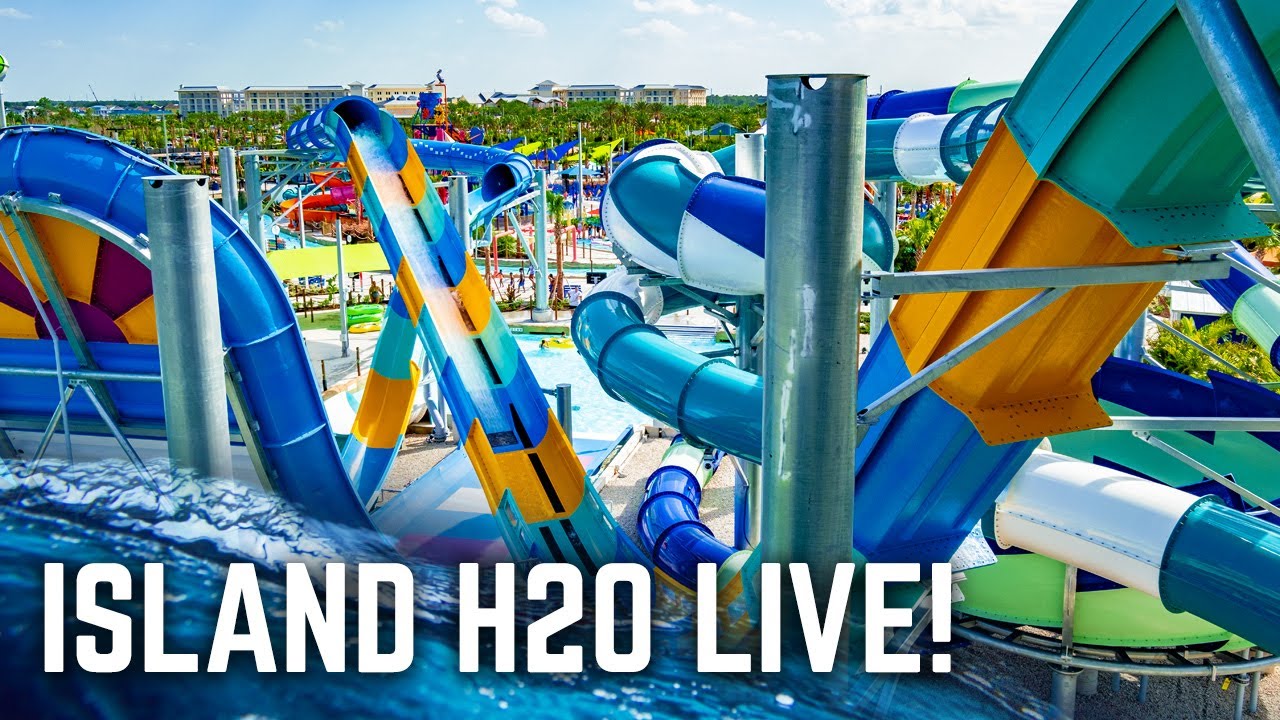 ALL WATER SLIDES at Island H2O Live! Water Park in Florida