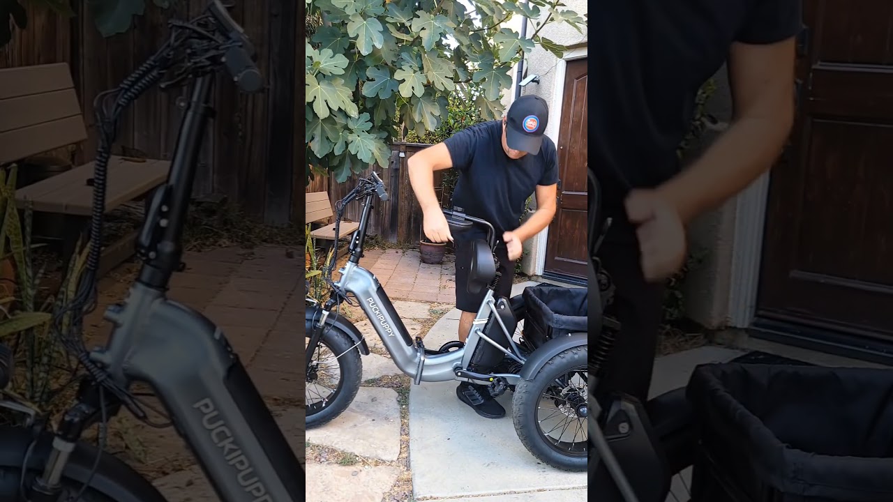 Puckipuppy Husky Plus Electric Tricycle with dual batteries for long range #electricbike