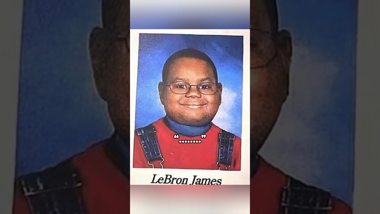 Lebron James yearbook photo… #shorts