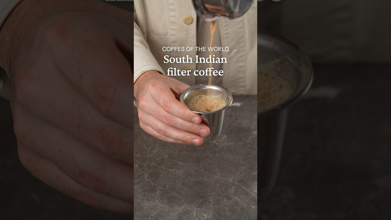 South Indian filter coffee is AWESOME! #coffee #barista #southindian #filtercoffee
