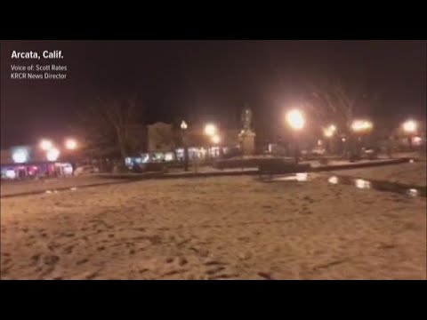 Parts of Humboldt County dusted with snow